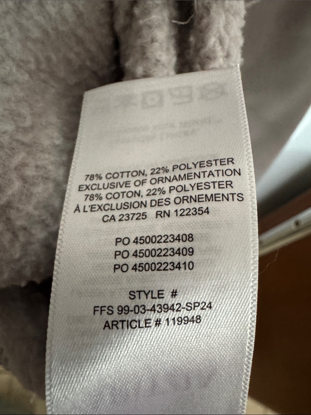 Aritzia Women's Half-Zip Sweatshirt — Taupe - Picture 4 of 5